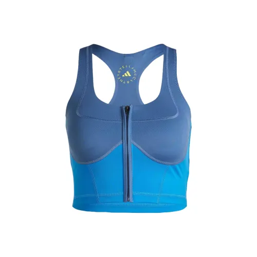 Adidas Free Shipping With AdiClub Adidas By Stella McCartney Two Tone Zipped Crop Top