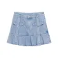 Sea Salt Denim Blue[Heart Stud, Urban-Chic Style Refreshing]