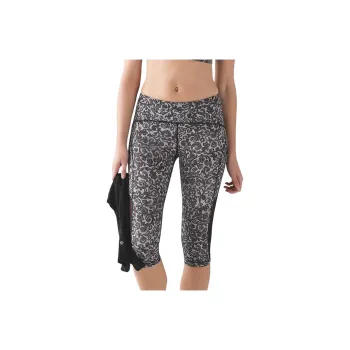 Lululemon Sun Runner Athletic Trousers Women's Black White