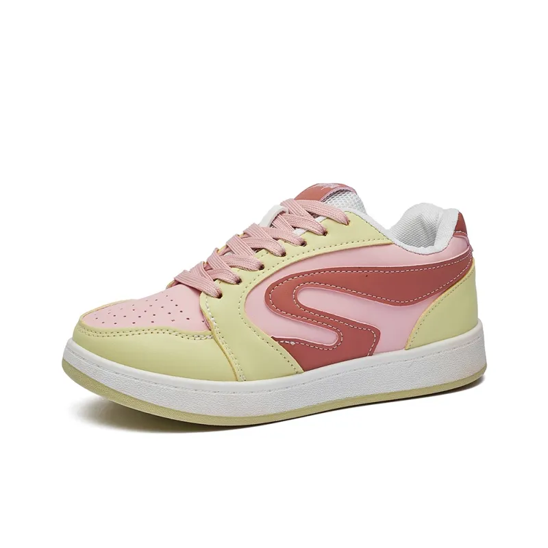 VKOI 1999 Abrasion Resistant, Lightweight, And Breathable Low Top Skateboard Shoes Women's Strawberry Pink-4