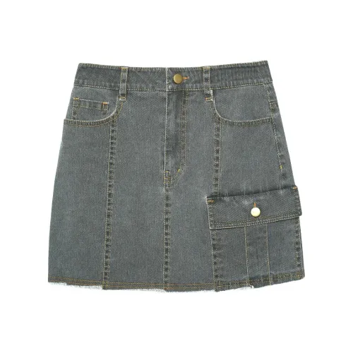 SOLIGHTER Denim Short Skirts Women's