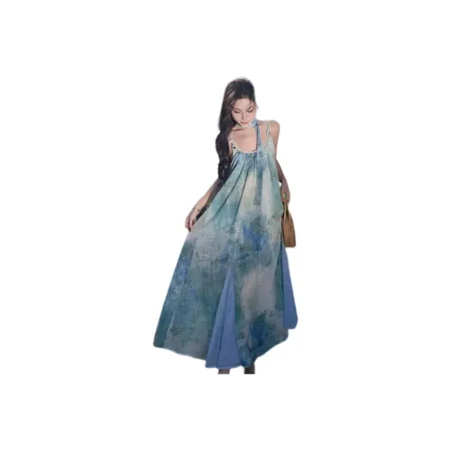 Mu Xiao Xin Slip Dresses Women's Image Color