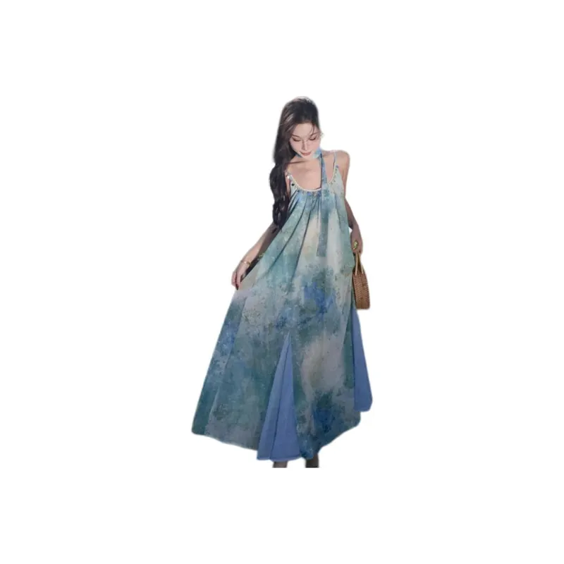 Mu Xiao Xin Slip Dresses Women's Image Color-0