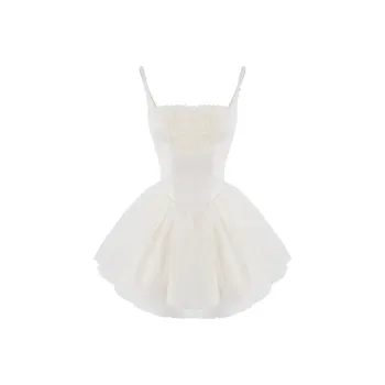 COVER TIME Slip Dresses Women's Apricot