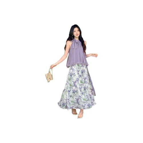 SNZX Two Piece Skirt Sets Women's