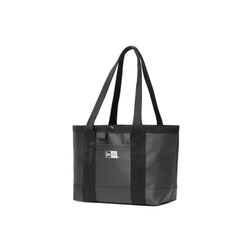 New Era Cotton Woven Tote Bag, Shopping Bag, Shoulder Bag Mini Unisex Gray Black