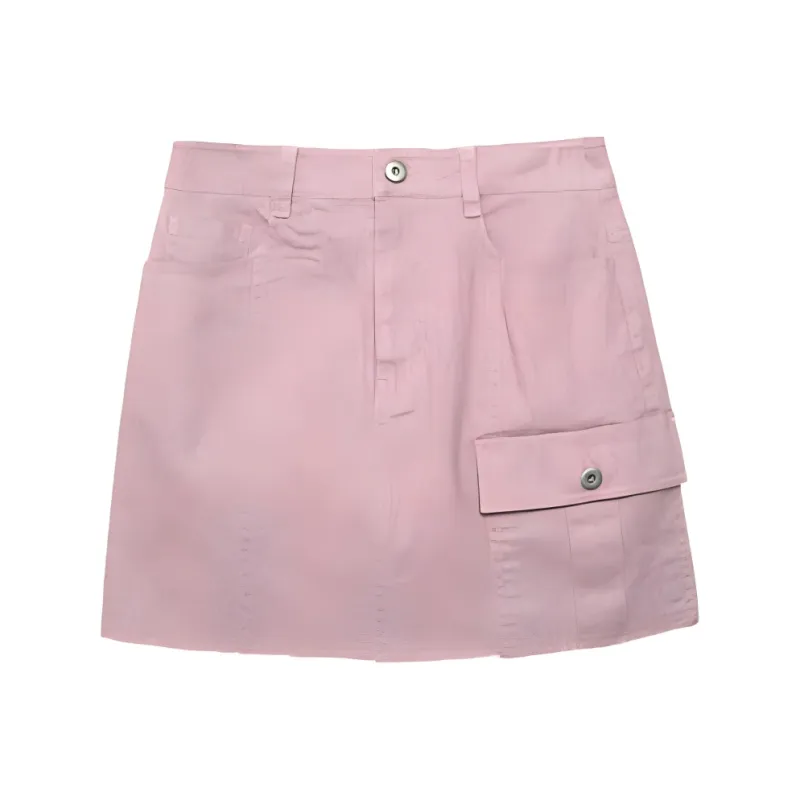 SOLIGHTER Denim Short Skirts Women's-2