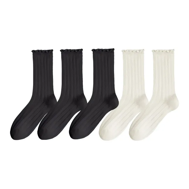 Lan Miao Mid Calf Socks Women's 5 Pack-24