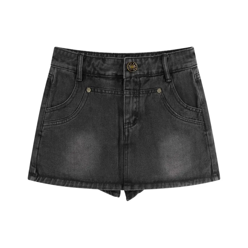 JEANSWEST Denim Short Skirts Women's-5