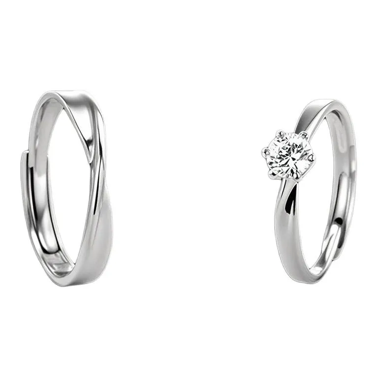 MEIYAER S925 Silver Rings Unisex-0