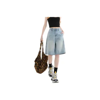 FAIRWHALE Denim Shorts Women's Light Blue