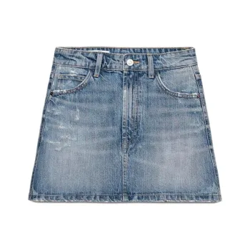 ZARA Trf Denim Short Skirts Women's Blue