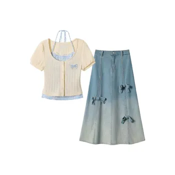 AFGGD Two Piece Skirt Sets Women's