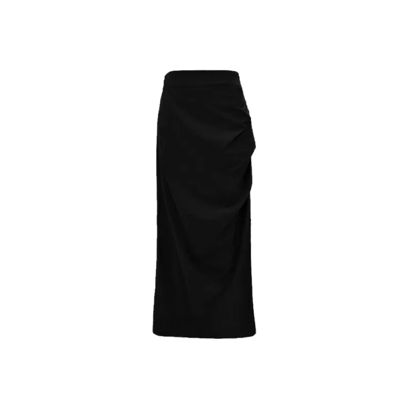 Vine Color Casual Long Skirt Women's-19