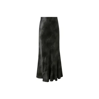 3COLOUR Casual Long Skirt Women's Classic Black