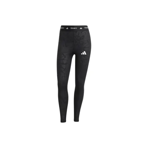 Adidas Free Shipping With AdiClub Techfit Printed 7/8 Leggings