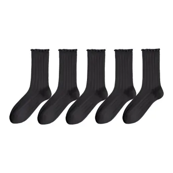 Lan Miao Mid Calf Socks Women's 5 Pack
