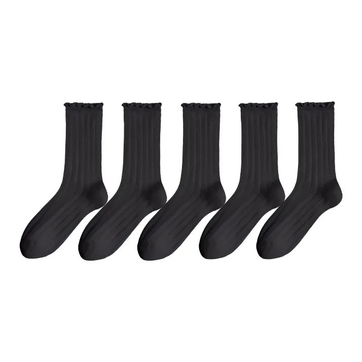 Lan Miao Mid Calf Socks Women's 5 Pack-0