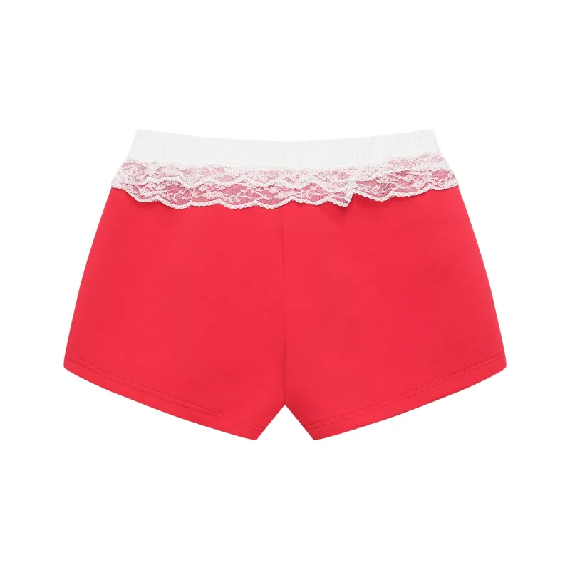 Vine Color Casual Shorts Women's-1