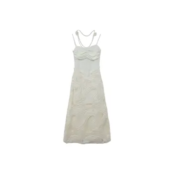 Icicofficial Slip Dress Women's White