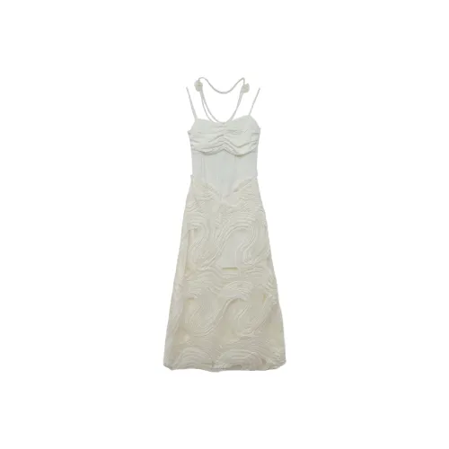 Icicofficial Slip Dress Women's White