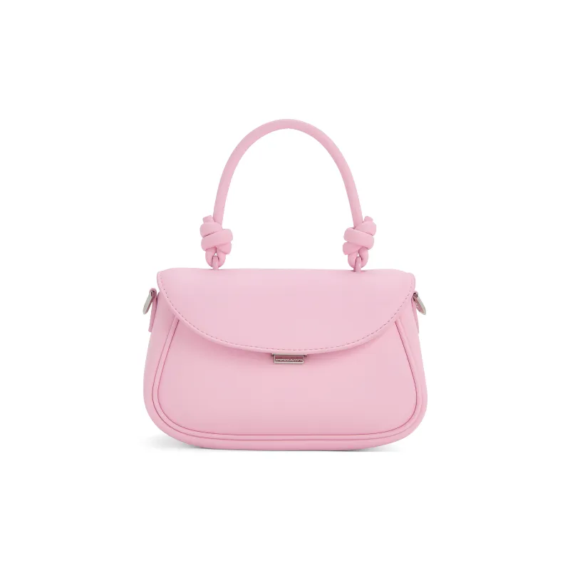 CHARLES&KEITH PU Fudge Packets Handbag, Crossbody Bag Trumpets Women's Cream Milk White/Sea Salt Blue/Bubble Gum Pink-9