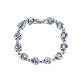 Givenchy Zinc, Brass, Glass, Crystal Bracelets Women's Silver/Blue