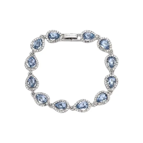 Givenchy Zinc, Brass, Glass, Crystal Bracelets Women's Silver/Blue