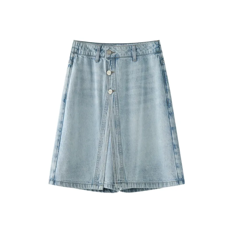 YIRANCHUN Denim Shorts Women's Blue-0