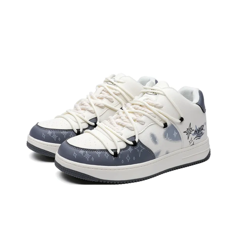 ABIDJAN Graffiti Lightweight Mid Top Skateboard Shoes Unisex-2
