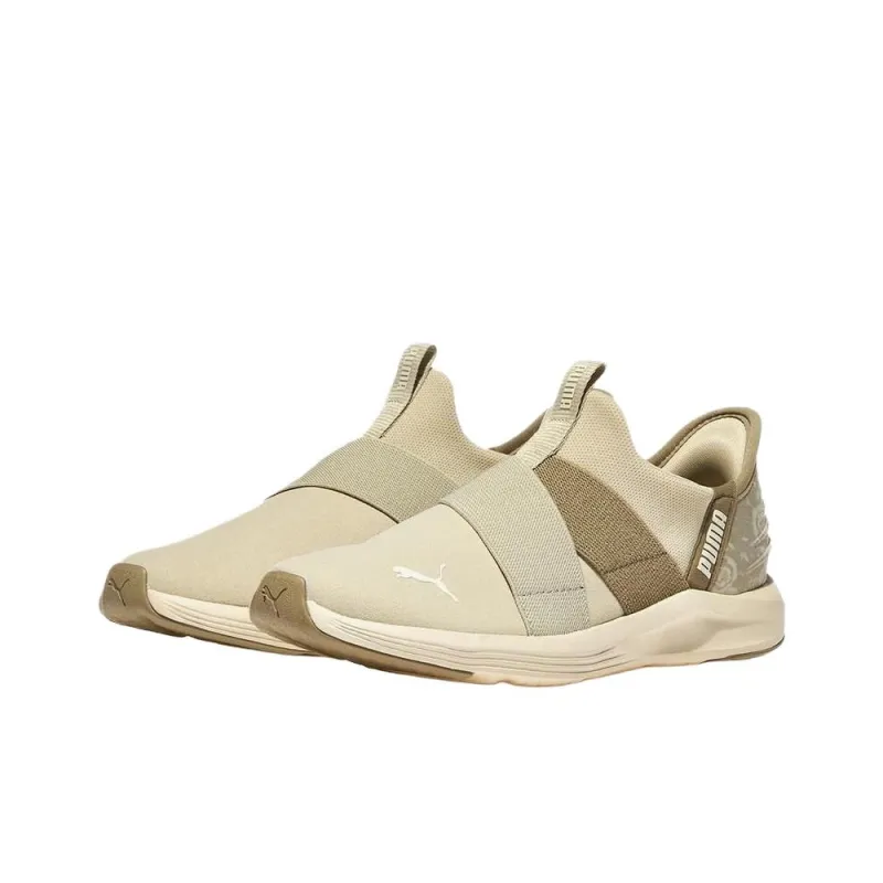 PUMA Anti Slip Wear Resistant Low Top Casual Shoes Women's Beige-1