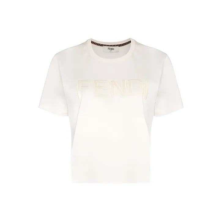 FENDI Crop Tops Women's White-0