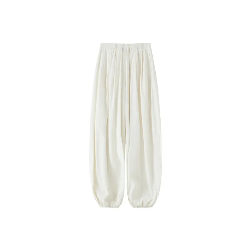 TAGEECHITA UPF 50+Drawstring Elastic Waistband Pants Casual Straight Fit Pants Women's-1