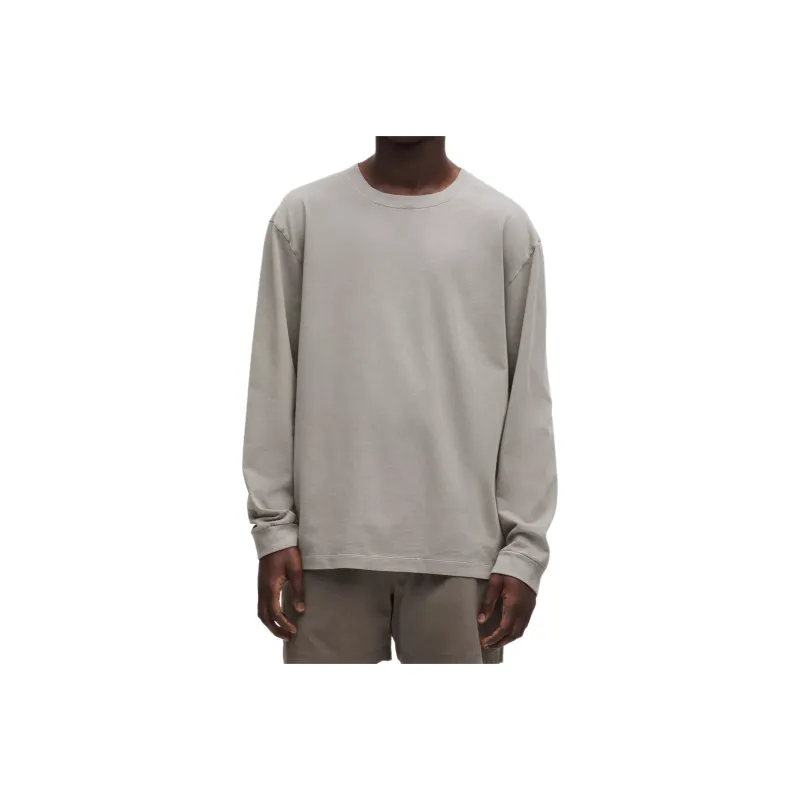 Lululemon HeavyweightLong Sleeve Cotton Jersey Shirt Wash T Shirt Men's-0