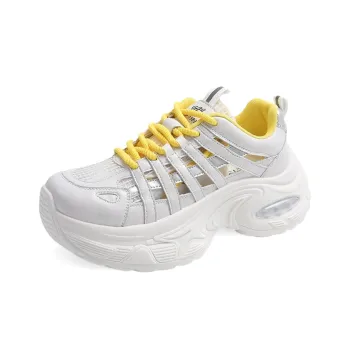 Daying Slip Resistant, Waterproof, Breathable, Lightweight Height Increasing Low Top Chunky Sneakers Women's