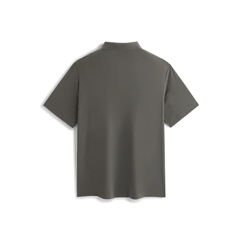 PEACEBIRD MEN Polo Shirts Men Hyacinth Bean Brown 1-1