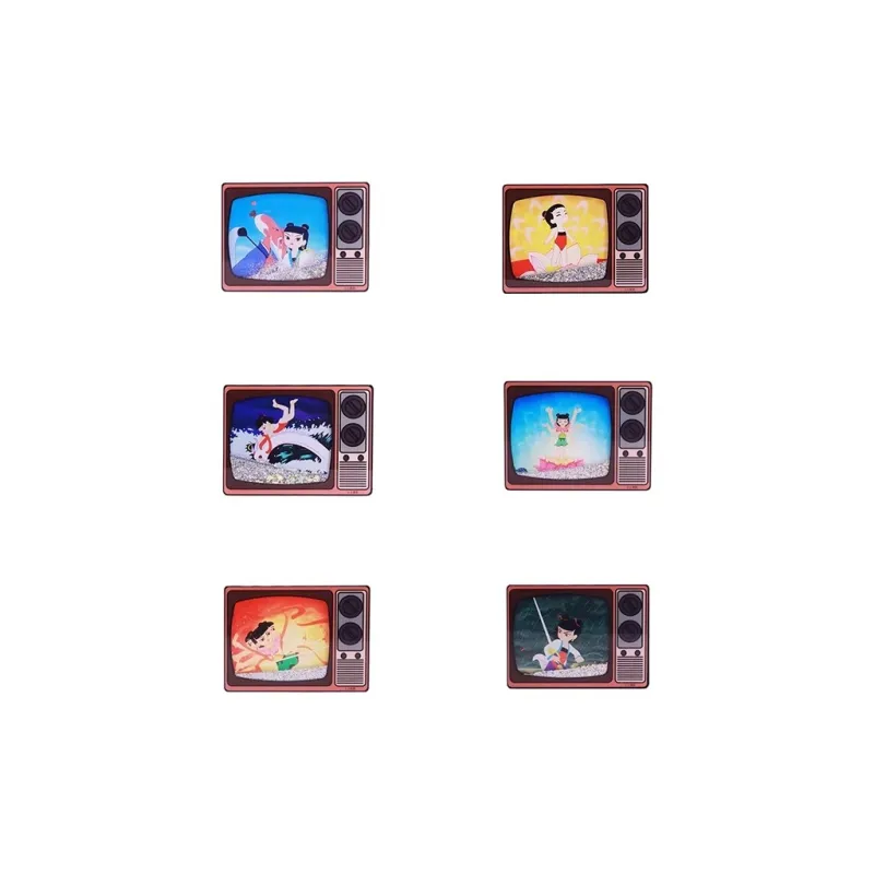 On The Beauty Of The Film Ne Zha Conquers The Sea Collection Old TV Sand Anime / Games Fridge Magnets-14
