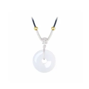 WINGSTOP Chalcedony Jade Necklaces Unisex
