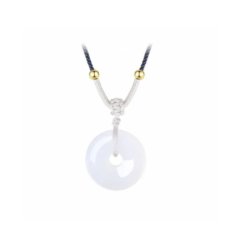 WINGSTOP Chalcedony Jade Necklaces Unisex-0