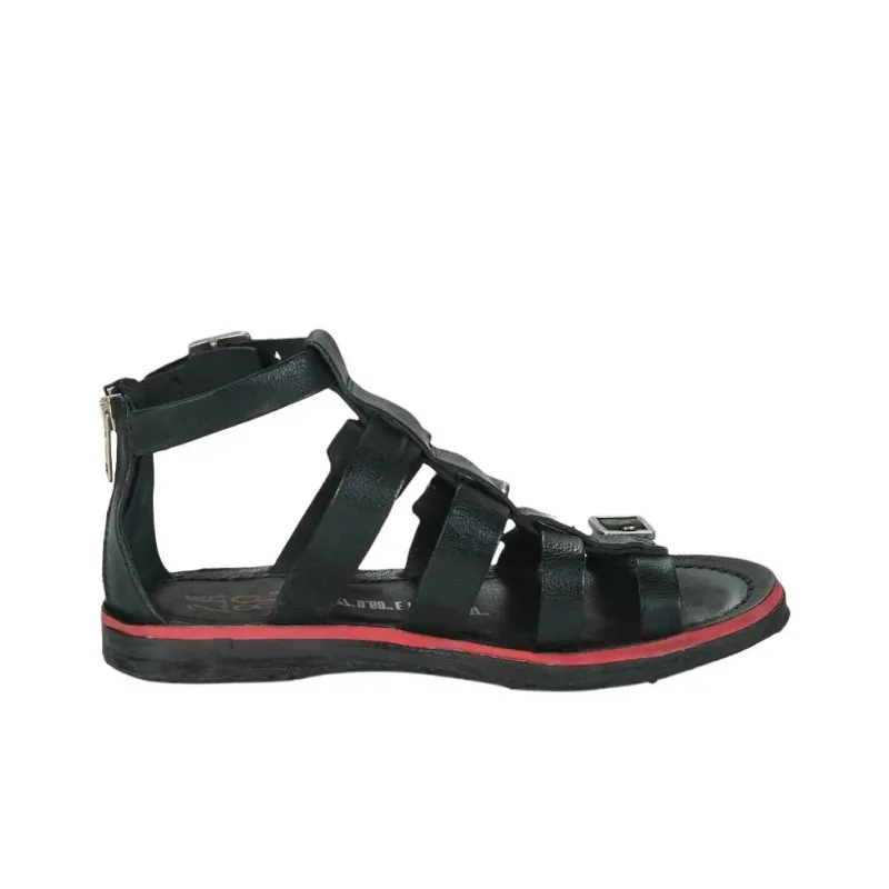 AirStep BUSA BUCKLE Roman Sandals Women's Black-1
