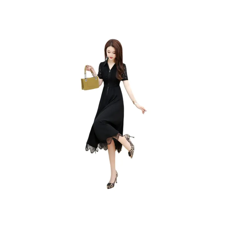YIRANCHUN Short Sleeved Dress Women's-0