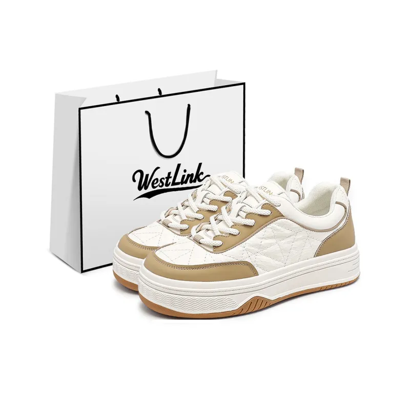 WESTLINK Breathable Height Increase Low Top Skateboard Shoes Women's-0