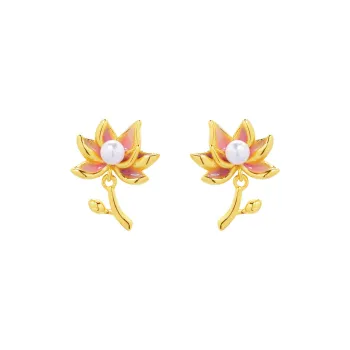 Otoshi S925 Silver Stud Earrings Women's