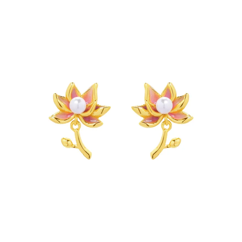 Otoshi S925 Silver Stud Earrings Women's-0