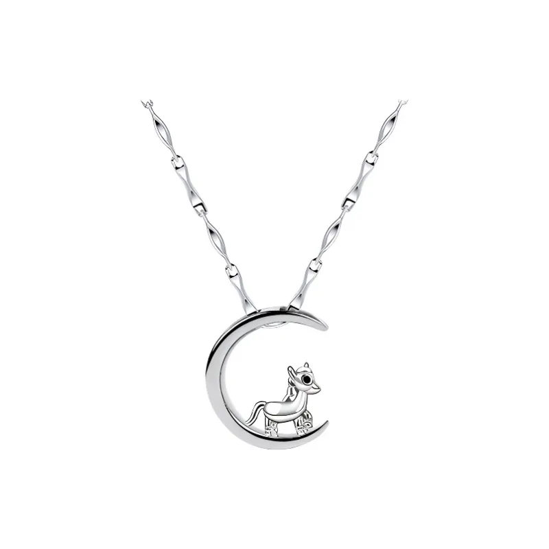 PUENTE 999 Fine Silver Collarbone Chain Women's-32