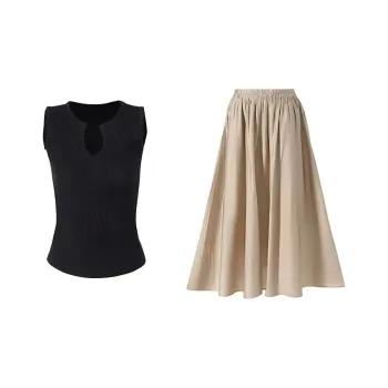 DOSOHEB Two Piece Skirt Sets Women's