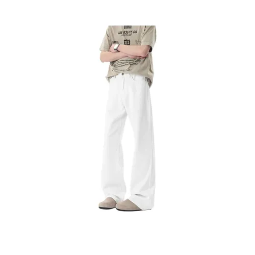 FAWENXIANGZI Jeans Men Ecru 