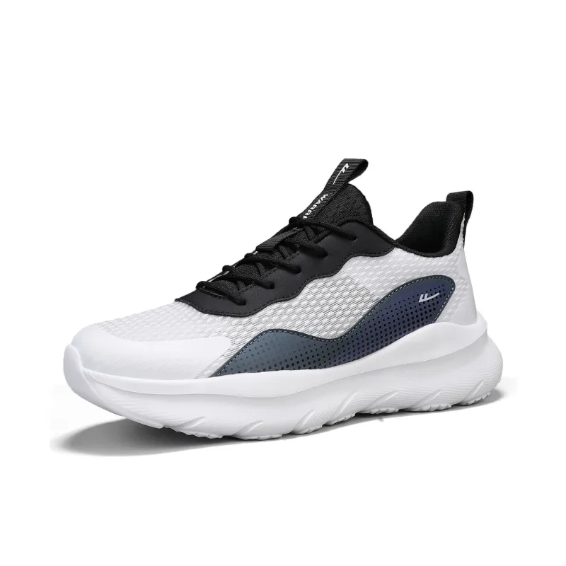 WARRIOR Running Shoes Men Low Top White Black Blue-1