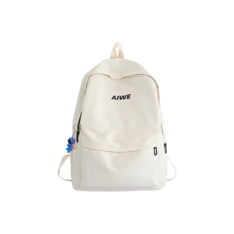 WICKBUEN Nylon Backpack Regular Unisex White/Red/Black/Gray-5