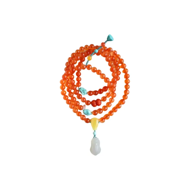 Xifeng Building South Red Agate Necklaces Women's-0
